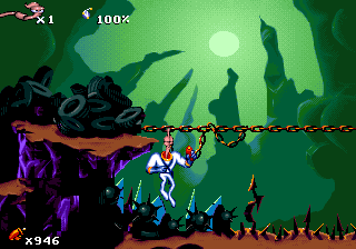Screenshot Thumbnail / Media File 1 for Earthworm Jim (1994)(Shiny Entertainment)
