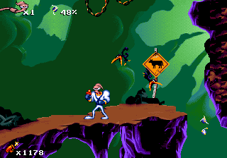 Screenshot Thumbnail / Media File 1 for Earthworm Jim (1994)(Shiny Entertainment)