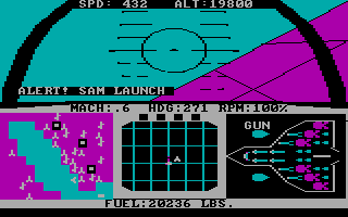 Screenshot Thumbnail / Media File 1 for F15 Strike Eagle I (1986)(Microprose Software Inc)