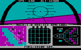 Screenshot Thumbnail / Media File 1 for F15 Strike Eagle I (1986)(Microprose Software Inc)