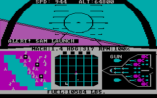 Screenshot Thumbnail / Media File 1 for F15 Strike Eagle I (1986)(Microprose Software Inc)