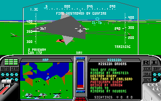 Screenshot Thumbnail / Media File 1 for F19 Stealth Fighter (1987)(Microprose Software Inc)