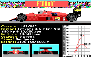 Screenshot Thumbnail / Media File 1 for Grand Prixv Circuit (1988)(Microprose Software Inc)