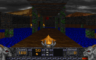 Screenshot Thumbnail / Media File 1 for Heretic Shadow Of The Serpent Riders (1994)(Id Software)