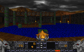 Screenshot Thumbnail / Media File 1 for Heretic Shadows of the Serpent Riders (1996)(Raven Software)