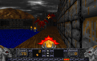 Screenshot Thumbnail / Media File 1 for Heretic Shadows of the Serpent Riders (1996)(Raven Software)
