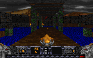 Screenshot Thumbnail / Media File 1 for Heretic Shadows of the Serpent Riders (1996)(Raven Software)