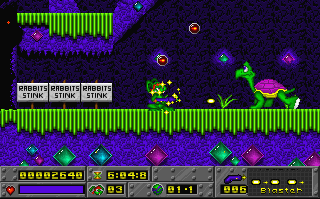 Screenshot Thumbnail / Media File 1 for Jazz Jackrabbit (1994)(Epic Megagames Inc)