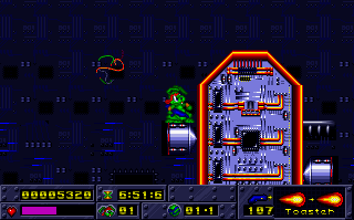 Screenshot Thumbnail / Media File 1 for Jazz Jackrabbit (1994)(Epic Megagames Inc)