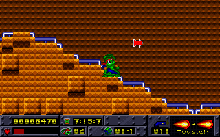 Screenshot Thumbnail / Media File 1 for Jazz Jackrabbit (1994)(Epic Megagames Inc)