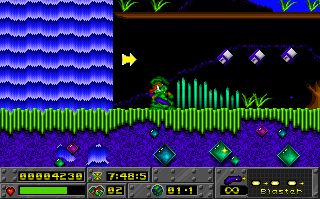 Screenshot Thumbnail / Media File 1 for Jazz Jackrabbit (1994)(Epic Megagames Inc)
