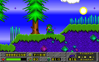 Screenshot Thumbnail / Media File 1 for Jazz Jackrabbit CD (1995)(Epic Megagames)(M4)