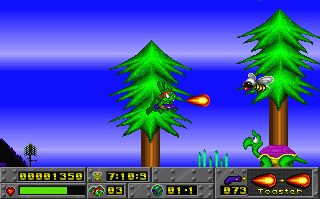 Screenshot Thumbnail / Media File 1 for Jazz Jackrabbit Compiliation (1994)(Epic Megagames Inc)