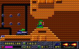 Screenshot Thumbnail / Media File 1 for Jazz Vs Turtle (1995)(Epic Studios)