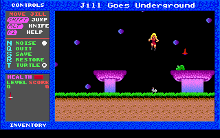 Screenshot Thumbnail / Media File 1 for Jill Of The Jungle 2 Jill Goes Underground (1992)(Epic Megagames Inc)