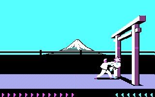 Screenshot Thumbnail / Media File 1 for Karateka (1984)(Broderbund Software Inc)