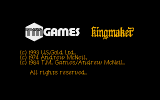 Screenshot Thumbnail / Media File 1 for King Maker (1993)(US Gold)