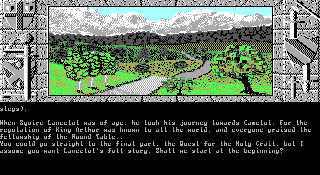 Screenshot Thumbnail / Media File 1 for Lancelot (1988)(Datasoft Inc)
