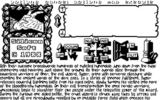 Screenshot Thumbnail / Media File 1 for Legend Of The Sword (1987)(Rainbird Software)