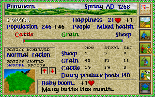 Screenshot Thumbnail / Media File 1 for Lords Of The Realm (1994)(Impressions Games)