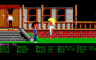 Screenshot Thumbnail / Media File 1 for Maniac Mansion (1988)(Lucas Arts)