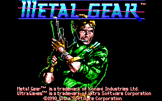 Screenshot Thumbnail / Media File 1 for Metal Gear (1987)(Konami)