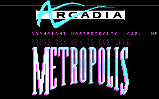 Screenshot Thumbnail / Media File 1 for Metropolis (1987)(Mastertronic)