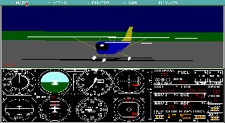 Screenshot Thumbnail / Media File 1 for Microsoft Flight Simulator 2.1 (1988)(Microsoft Game Studios)