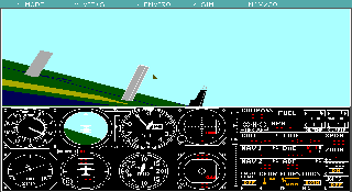 Screenshot Thumbnail / Media File 1 for Microsoft Flight Simulator 2.1 (1988)(Microsoft Game Studios)