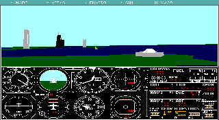 Screenshot Thumbnail / Media File 1 for Microsoft Flight Simulator 3.0 (1988)(Microsoft Game Studios)