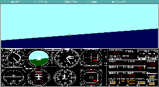 Screenshot Thumbnail / Media File 1 for Microsoft Flight Simulator 3.0 (1988)(Microsoft Game Studios)