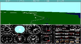 Screenshot Thumbnail / Media File 1 for Microsoft Flight Simulator 3.0 (1988)(Microsoft Game Studios)