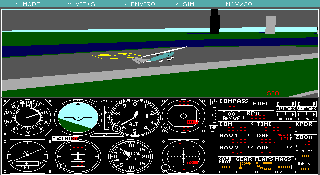 Screenshot Thumbnail / Media File 1 for Microsoft Flight Simulator 4 (1989)(Microsoft Game Studios)