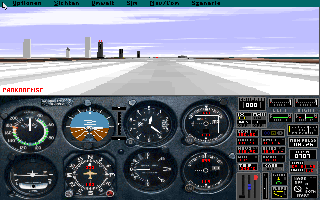 Screenshot Thumbnail / Media File 1 for Microsoft Flight Simulator 5 Scenery Disk Berlin East Germany (1993)(Microsoft)