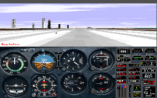 Screenshot Thumbnail / Media File 1 for Microsoft Flight Simulator 5 Scenery Disk Berlin East Germany (1993)(Microsoft)