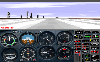 Screenshot Thumbnail / Media File 1 for Microsoft Flight Simulator 5 Scenery Disk Berlin East Germany (1993)(Microsoft)