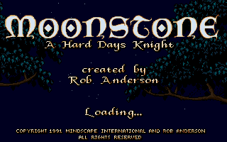 Screenshot Thumbnail / Media File 1 for Moonstone A Hard Days Knight (1992)(Mindscape Inc)