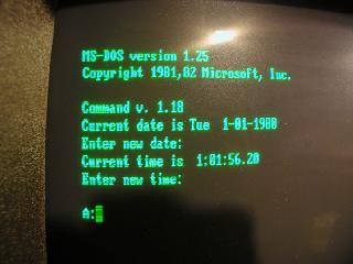 Screenshot Thumbnail / Media File 1 for Ms Dos 1.25 (1982)(Microsoft)