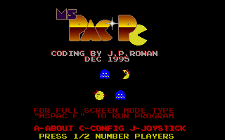 Screenshot Thumbnail / Media File 1 for Ms Pac Pc 1.02 (1996)(Jroc)