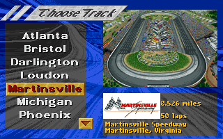 Screenshot Thumbnail / Media File 1 for Nascar Racing (1994)(Avalon Interactive)