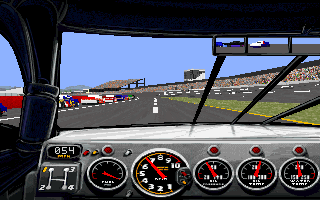 Screenshot Thumbnail / Media File 1 for Nascar Racing (1994)(Papyrus Design Group)