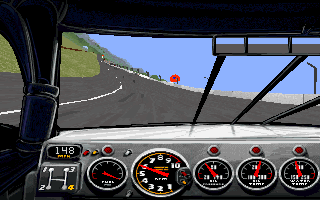 Screenshot Thumbnail / Media File 1 for Nascar Racing (1994)(Papyrus Design Group)