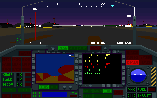 Screenshot Thumbnail / Media File 1 for Night Hawk F117a Stealth Fighter 20 (1991)(Microprose Software Inc)