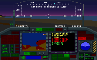 Screenshot Thumbnail / Media File 1 for Night Hawk F117a Stealth Fighter 20 (1991)(Microprose Software Inc)