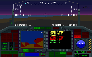 Screenshot Thumbnail / Media File 1 for Night Hawk F117a Stealth Fighter 20 (1991)(Microprose Software Inc)