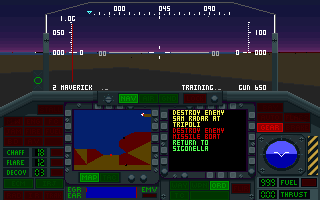 Screenshot Thumbnail / Media File 1 for Night Hawk F117a Stealth Fighter 20 (1991)(Microprose Software Inc)