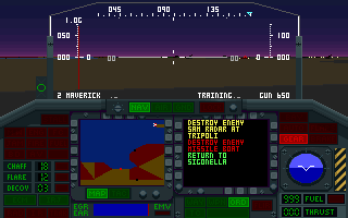 Screenshot Thumbnail / Media File 1 for Night Hawk F117a Stealth Fighter 20 (1991)(Microprose Software Inc)
