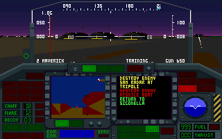 Screenshot Thumbnail / Media File 1 for Night Hawk F117a Stealth Fighter 20 (1991)(Microprose Software Inc)