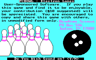 Screenshot Thumbnail / Media File 1 for Pc Bowl (1983)(Bareware Systems)