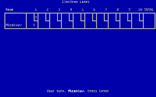 Screenshot Thumbnail / Media File 1 for Pc Bowl (1983)(Bareware Systems)